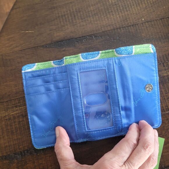 Vera Bradley Small Doodle Daisy Kisslock Wallet NWT - Picture 4 of 5
